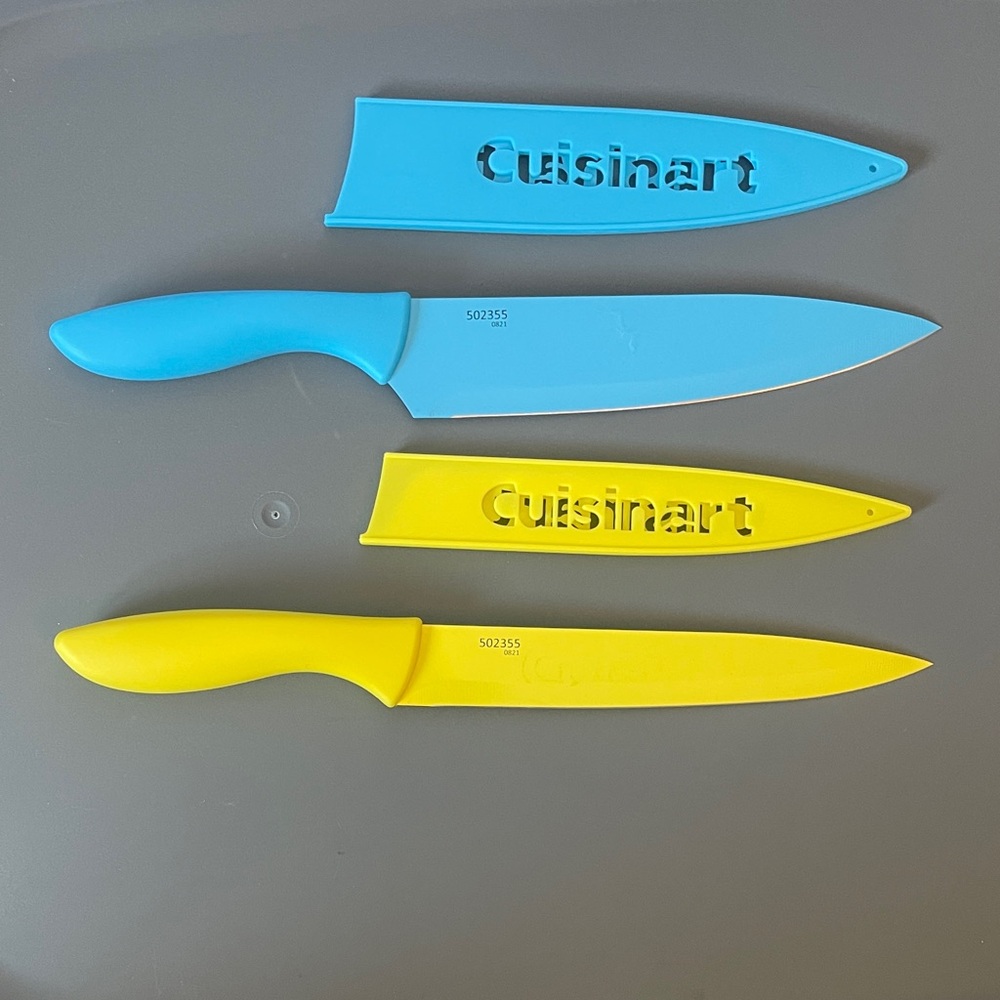 Cuisinart Vibrant Knife Duo with Covers - NEW - Set of 2